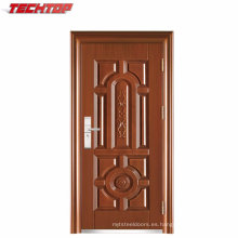 TPS-057 de seguridad de metal hierro forjado puerta frontal doble diseños exteriores